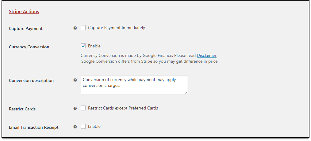 Stripe Payment Gateway Plugin for WooCommerce - Defining Stripe Actions for Alipay