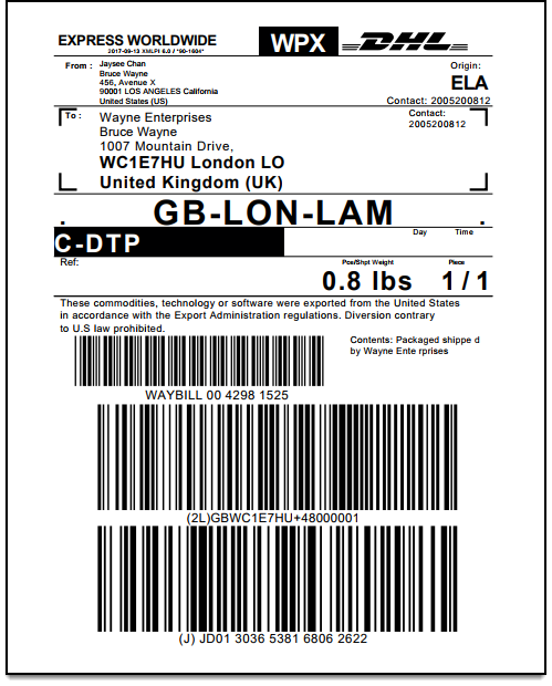 WooCommerce DHL Express | Shipping Return Label