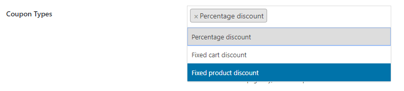 Export by coupon types