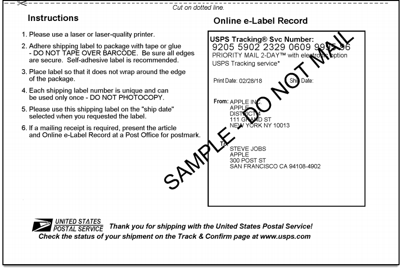 WooCommerce USPS Shipping | Online e-Label Record