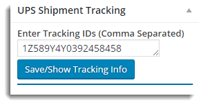 UPS Shipment Tracking
