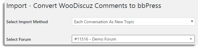 Admin Settings to Import each conversation as Topic