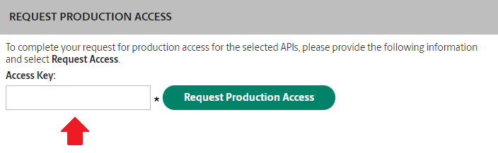 Request Production Access