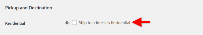 Enable Residential address 