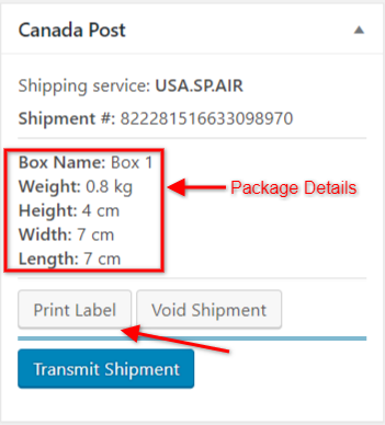 Single package with Single Shipping Label