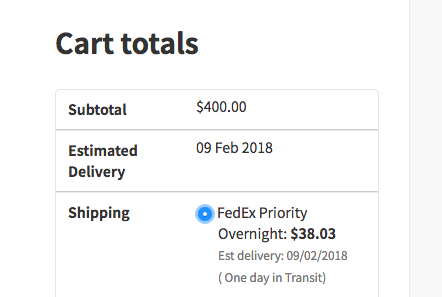 WooCommerce FedEx Priority Overnight
