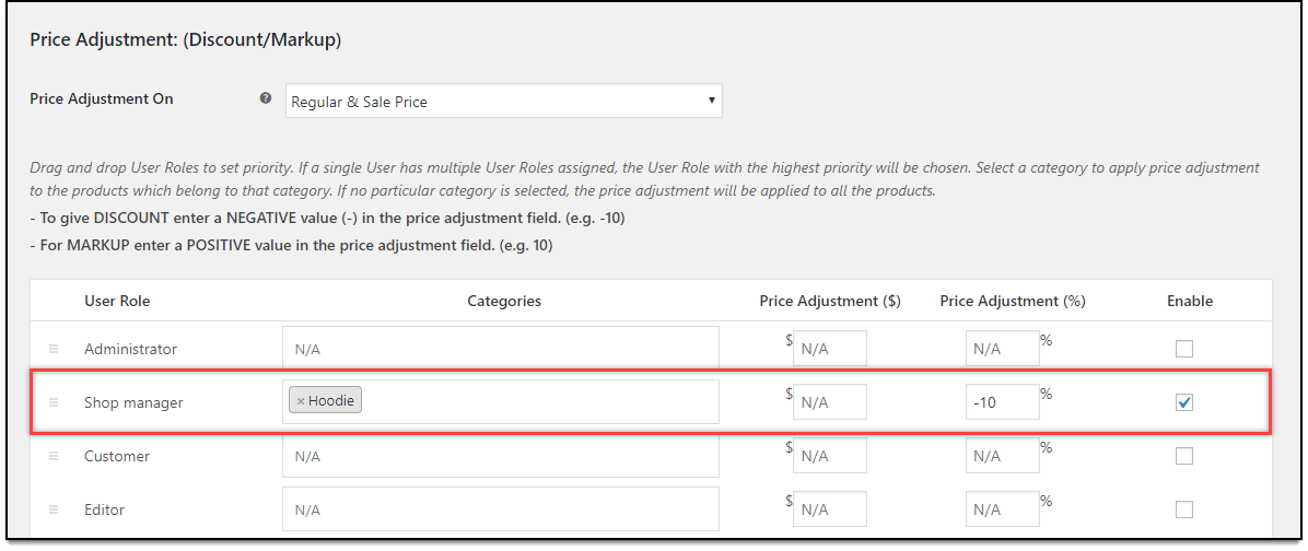 Divi - WooCommerce Catalog Mode | Price adjustment settings for Shop managers